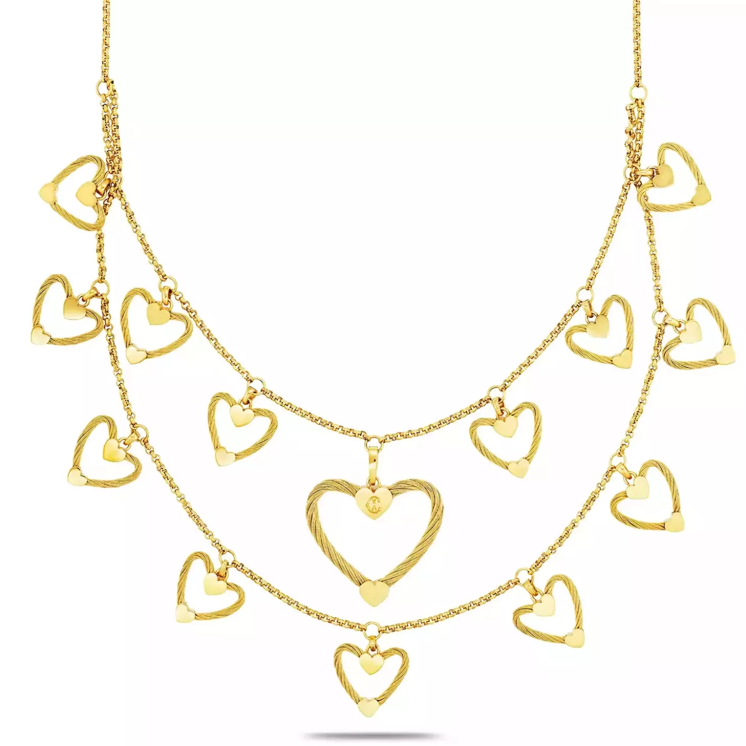 Charriol Necklaces<Passion Necklace 15 Pendant Yellow Gold