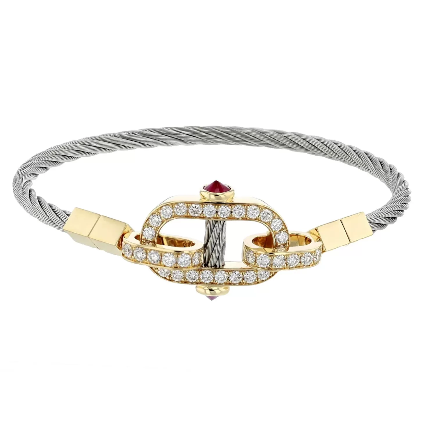 Charriol Bracelets | Bracelets<St Tropez® Mariner Bangle 18KT Rubis Steel