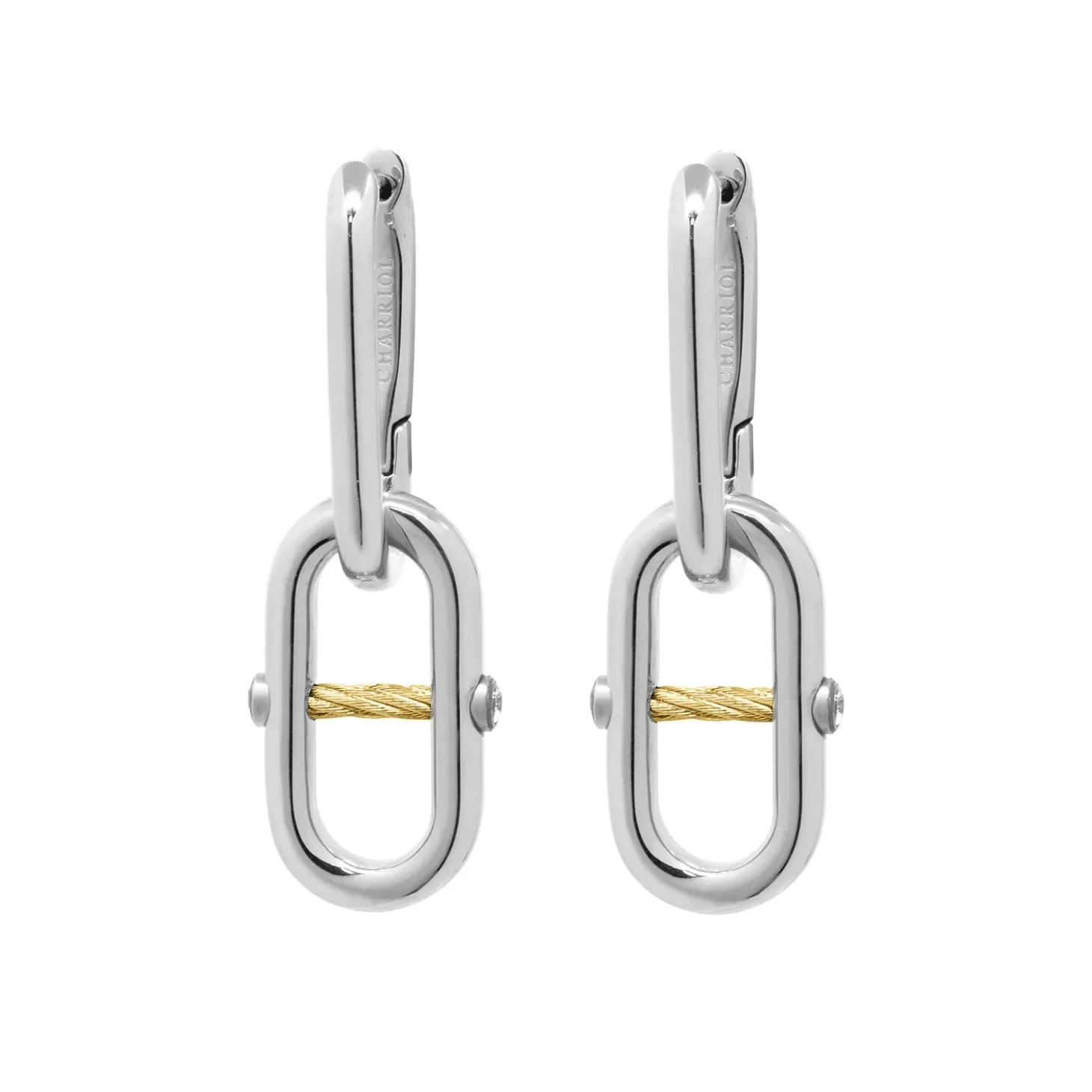 Charriol Earrings<St. Tropez® Mariner Link Earrings