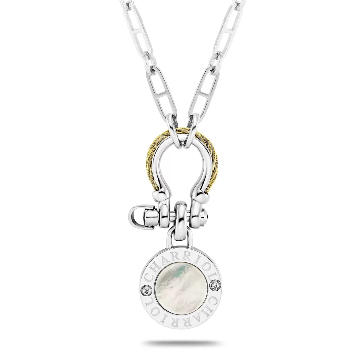 Charriol Necklaces<St. Tropez® Mariner Shackle & Coin Necklace