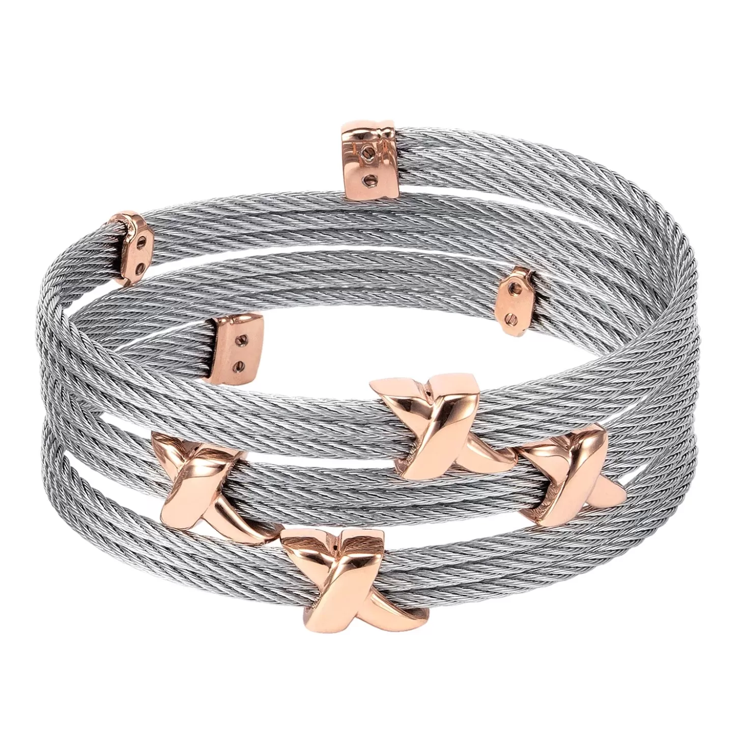 Charriol Bracelets<Twist™ Bangle Triple Steel